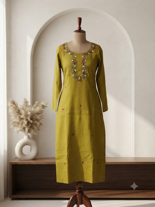 GREEN FLORAL COORDSET-0133