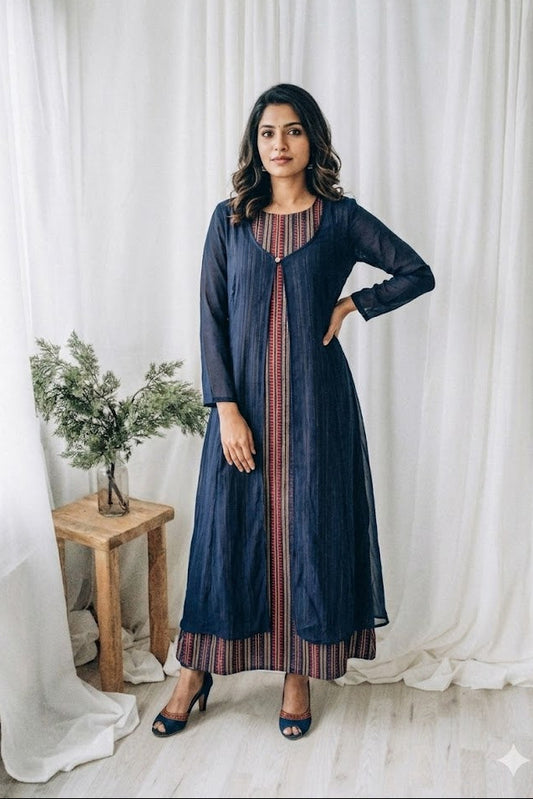 CASCADE BLUE DRESS-3027