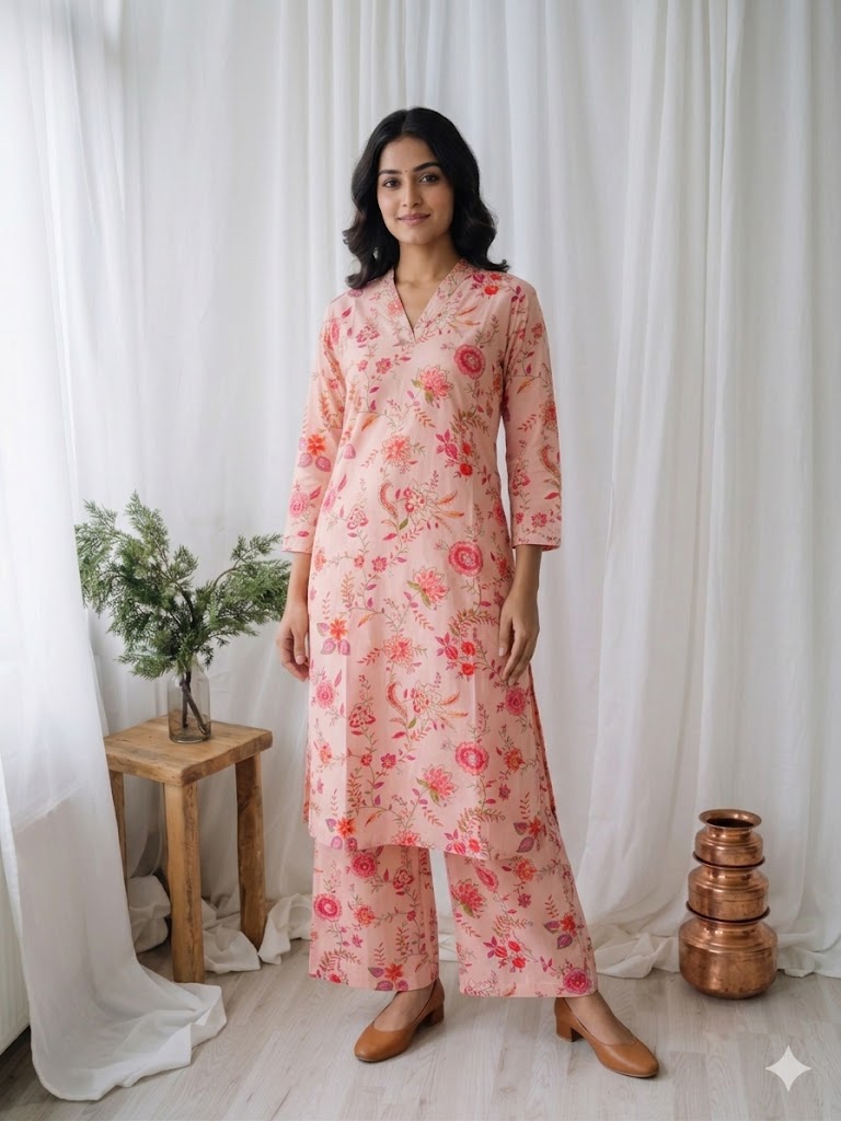 CHERRY PETALS CO-ORD SET -0029