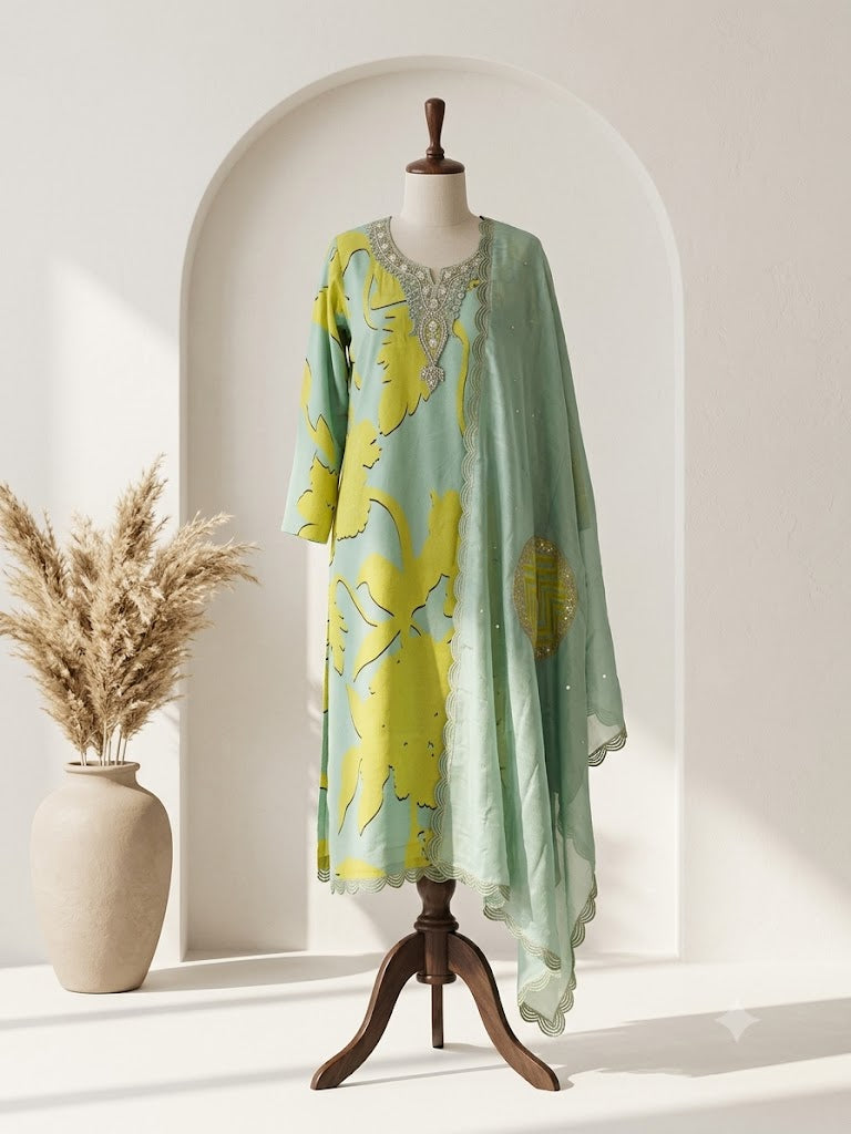PASTEL PETALS ETHNIC SUIT-1204