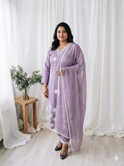 LILAC PETAL ETHNIC SUIT-1257