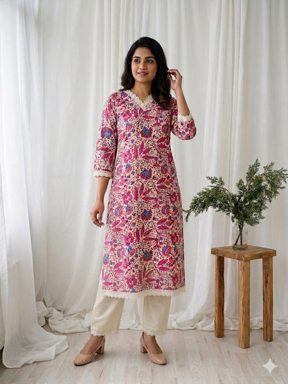 FLORAL CASCADE CO-ORD SET-1261
