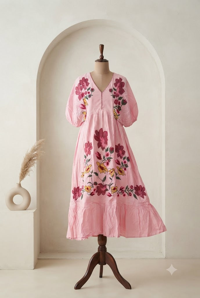 PINK PETAL DRESS-1760