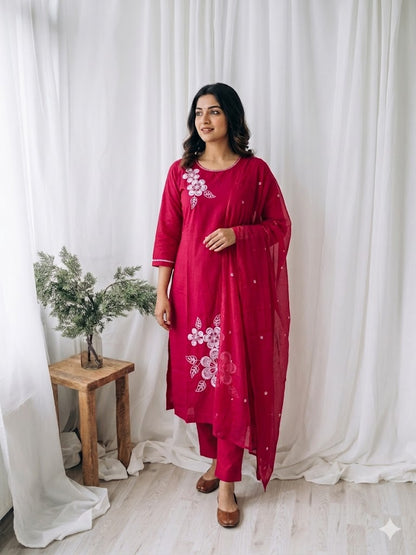 MIRELLE PINK KURTI SET-1592