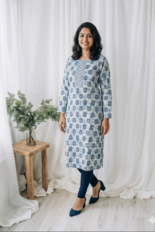 BLUE PRINT KURTI-6029