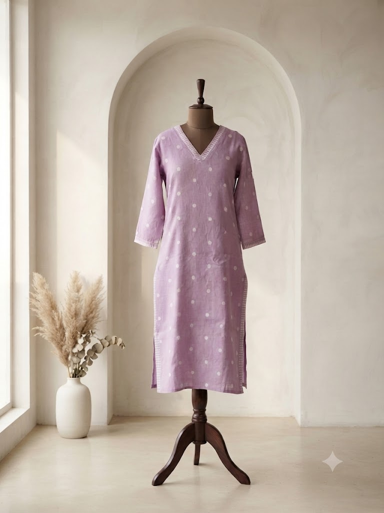 LAVENDER HANDLOOM COORDSET-0143