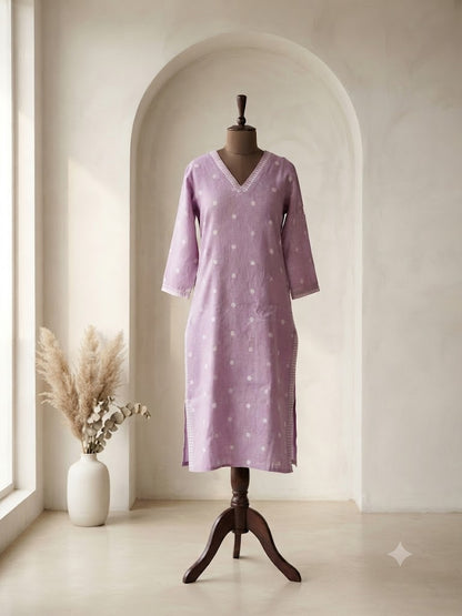 LAVENDER HANDLOOM COORDSET-0143