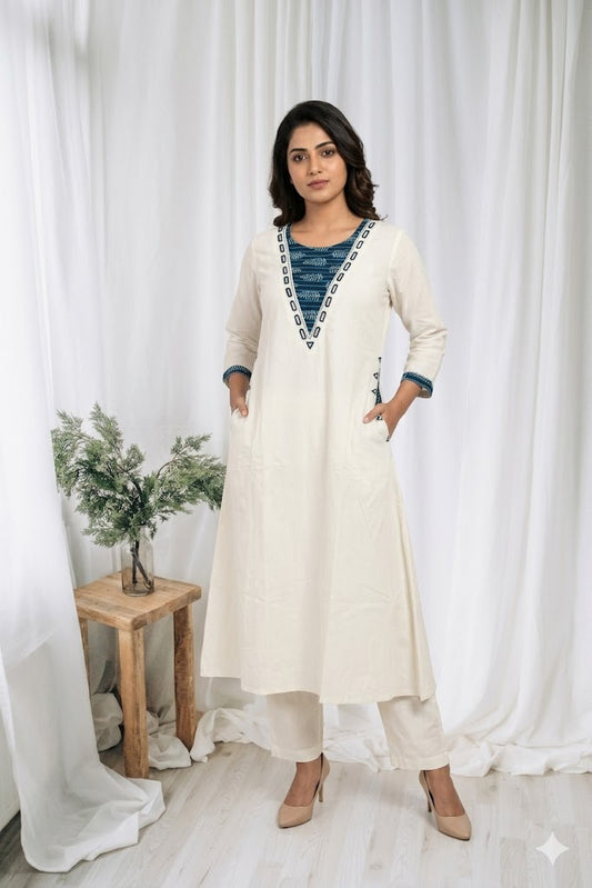 WHITE COTTON COORDSET-0121
