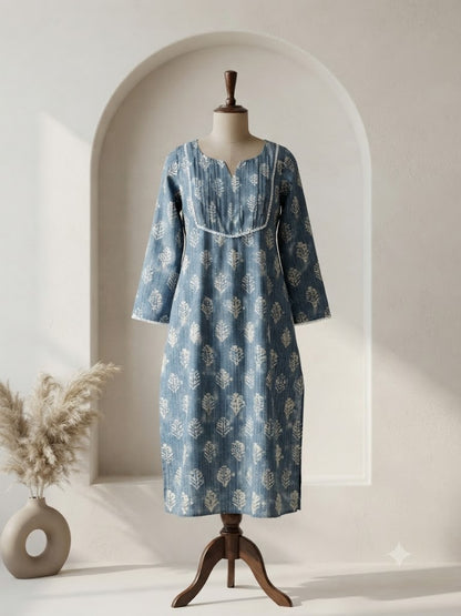 BLUE FLORAL COORDSET-0154