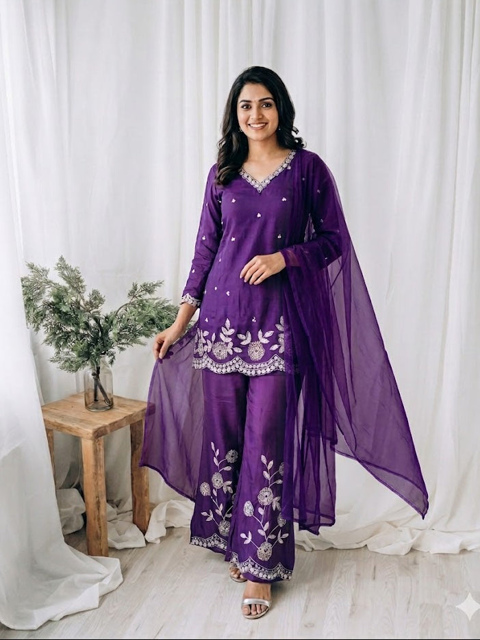 AMETRINE GRACE SHARARA SUIT-1447