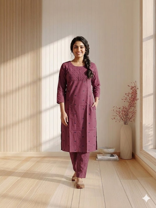 WEAVARA PINK COORDSET-0083