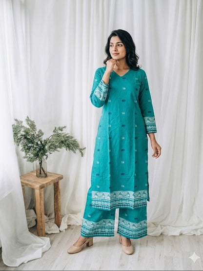 RANG BLUE COORDSET-0093
