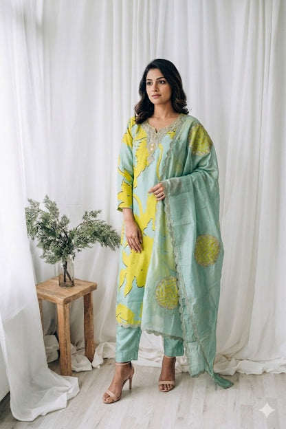 PASTEL PETALS ETHNIC SUIT-1204
