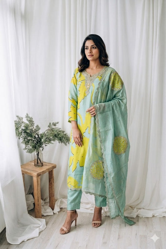 PASTEL PETALS ETHNIC SUIT-1204