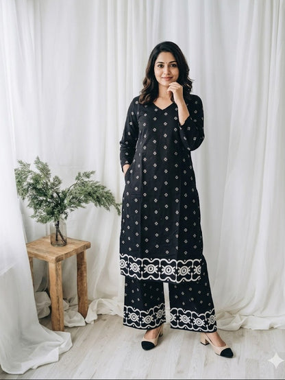 RANG BLACK COORDSET-0091
