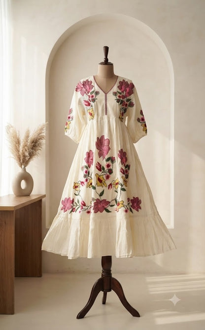 IVORY PETAL DRESS-1760