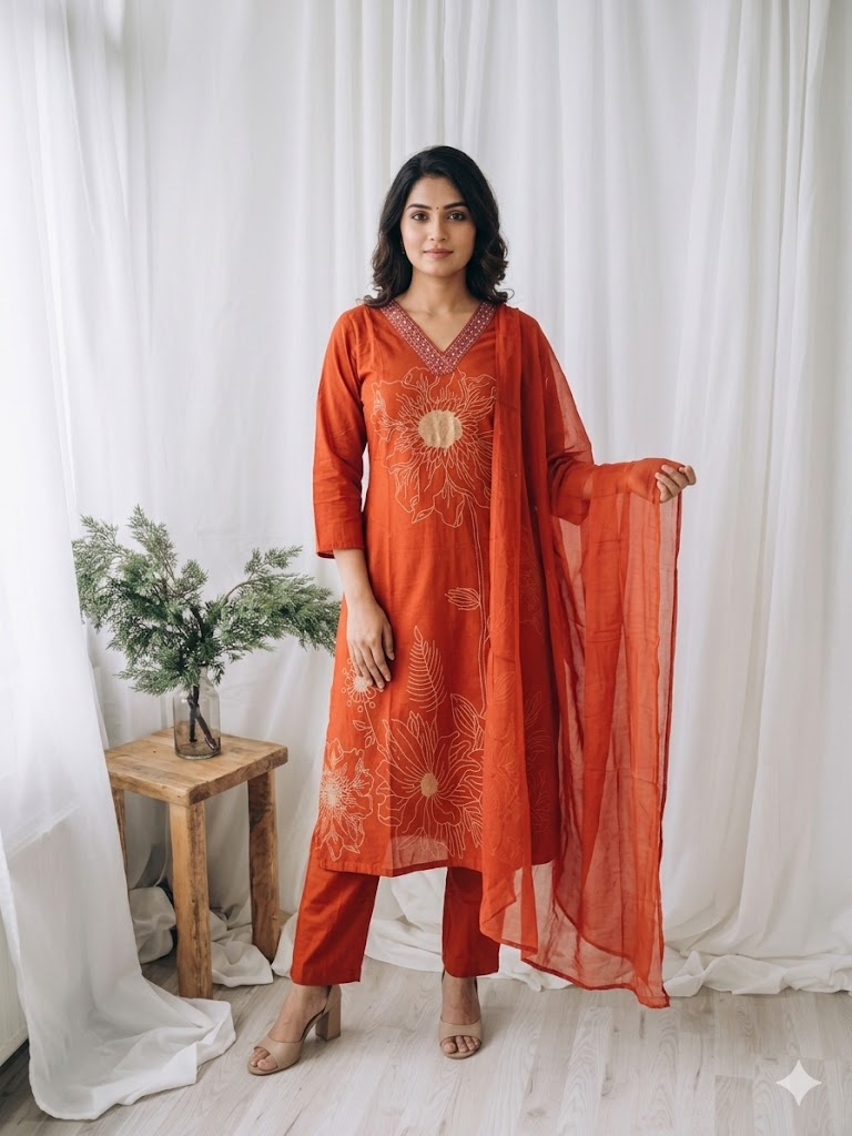 SUN FLARE KURTI SET-1286