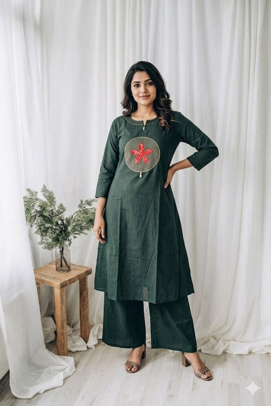 GREEN AURA COORD SET-0074