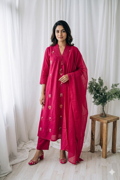 SOFT BLUSH KURTI SUIT-2032