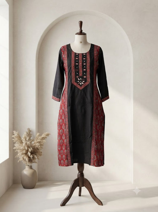 BLACK MIRROR KURTI-6154