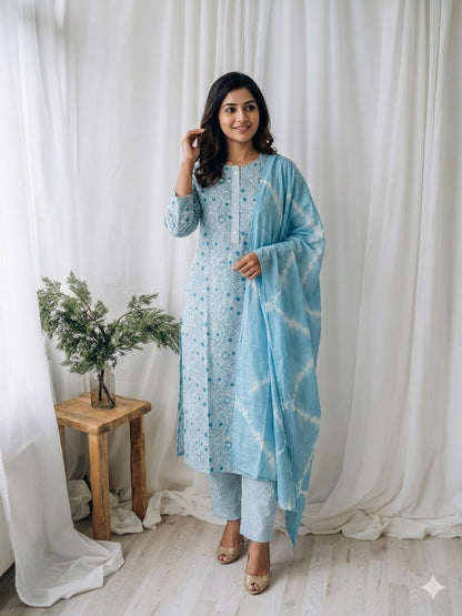 AQUA MIST KURTI SET-1264