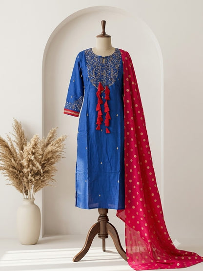 BLUE SAPPHIRE ETHNIC SUIT-1205