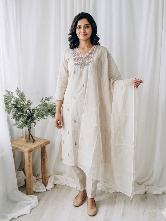 KHADI IRIS KURTI SET-1565