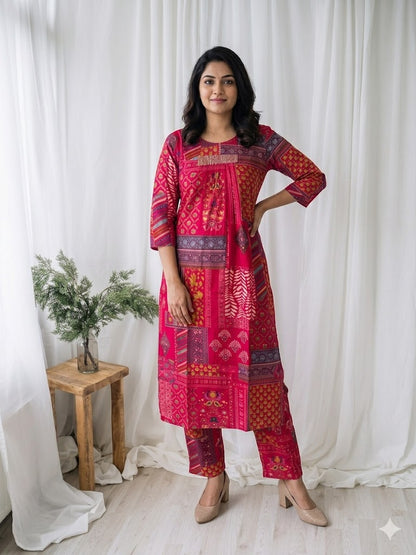 RANGREZ PINK CO-ORD SET-0034