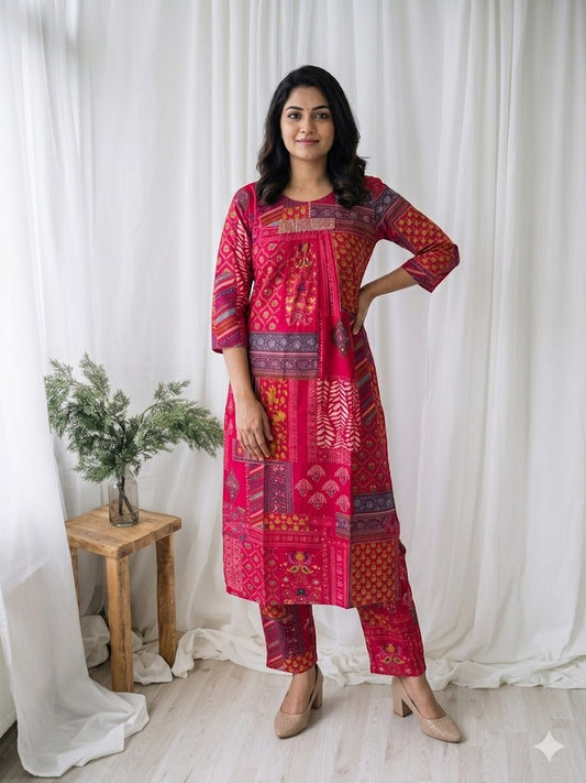 RANGREZ PINK CO-ORD SET-0034
