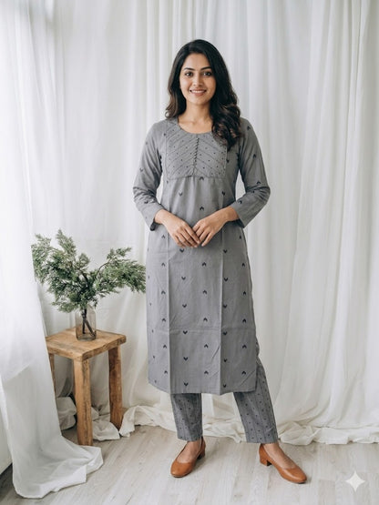 WEAVARA GREY COORDSET-0083