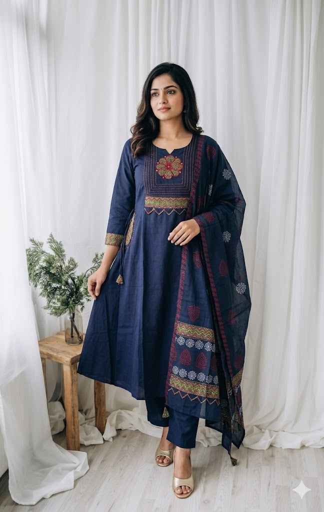 MYSTIC SAPPHIRE KURTI SET-1186
