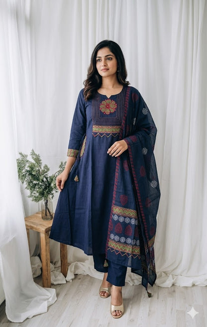 MYSTIC SAPPHIRE KURTI SET-1186