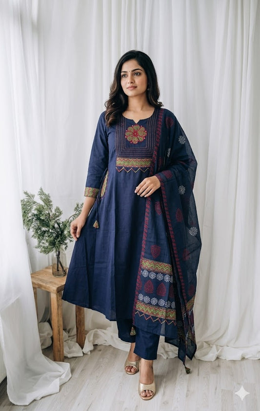 MYSTIC SAPPHIRE KURTI SET-1186