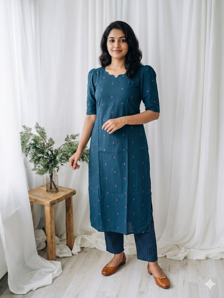 CLASSIC BLUE COORD SET-0051