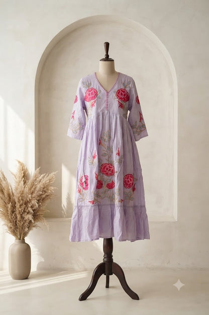 LAVENDER BLOOM DRESS-1761