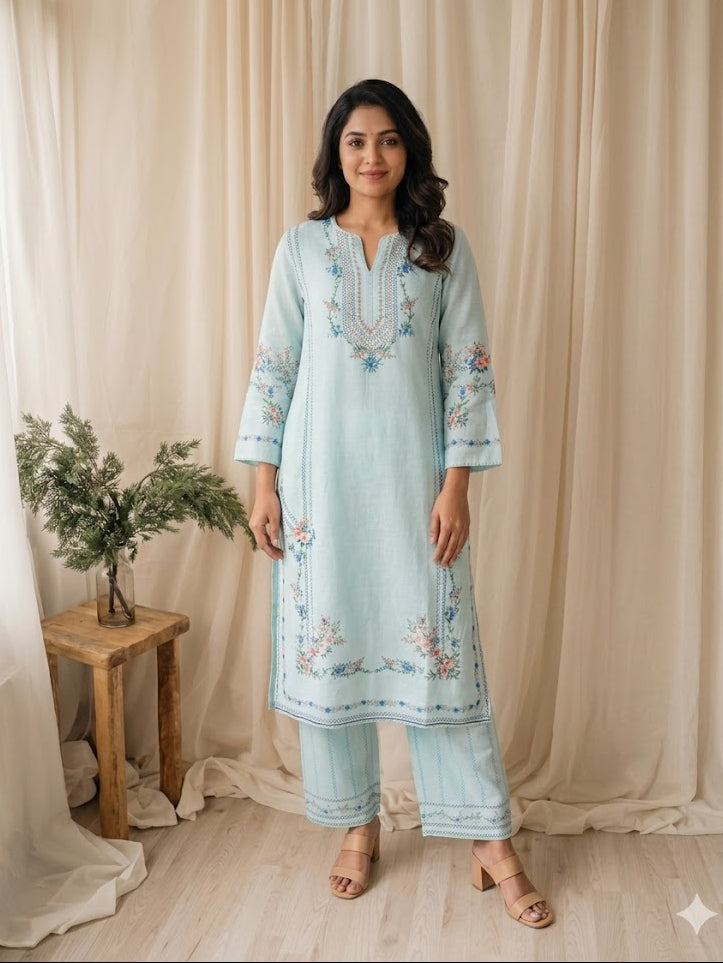 SEAFOAM GRACE CO-ORD SET-0028
