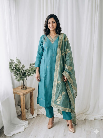 OCEAN CHARM ETHNIC SUIT-1170