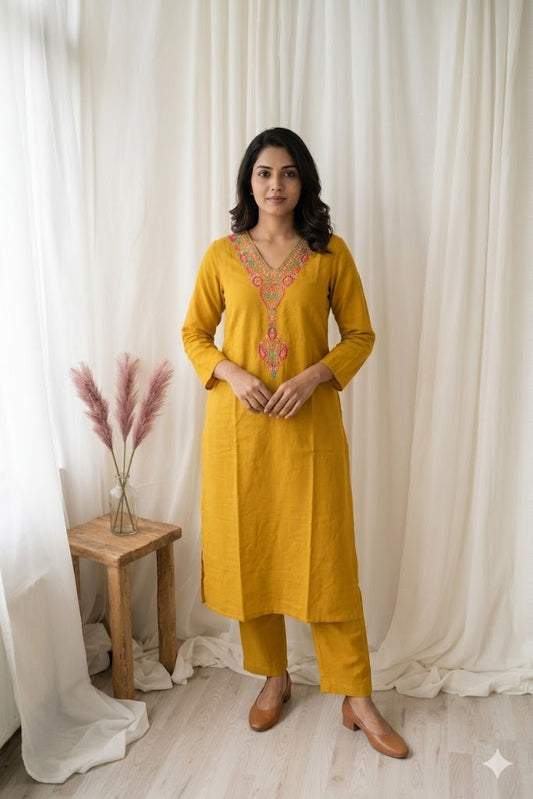 GOLDEN GARDEN CO-ORD SET-0025