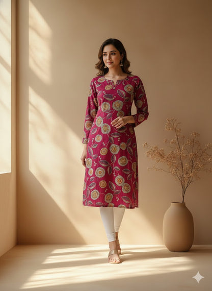 PINK THREAD KURTI-6025