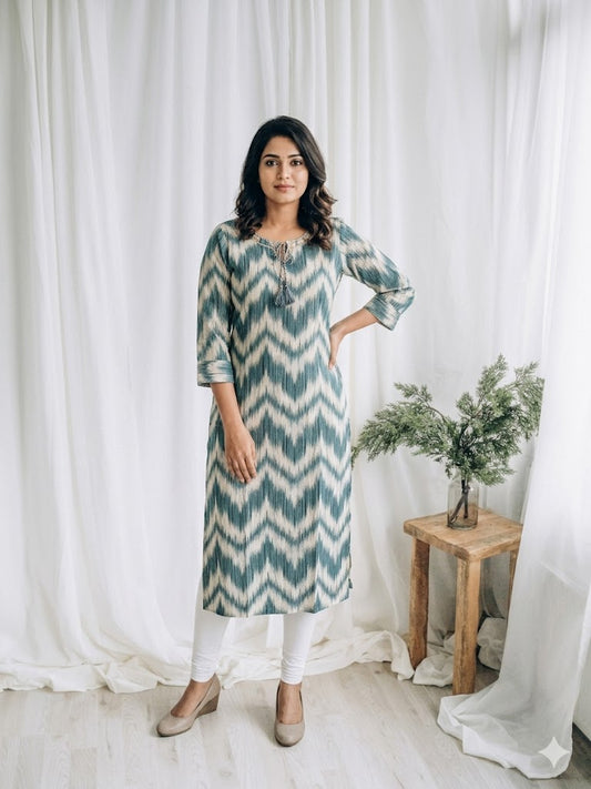 BLUE WAVE KURTI-6025