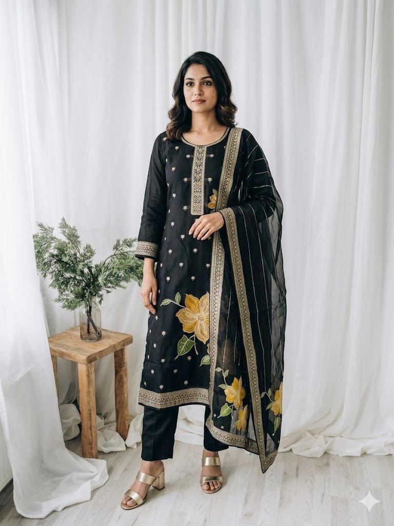 MOONLIT ELEGANCE ETHNIC SUIT - 1353