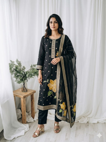 MOONLIT ELEGANCE ETHNIC SUIT - 1353