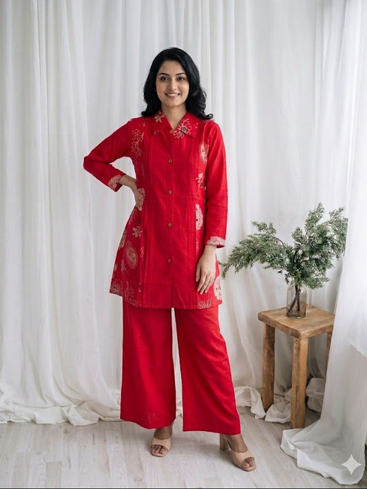FUCHSIA FLARE CO-ORD SET-0023