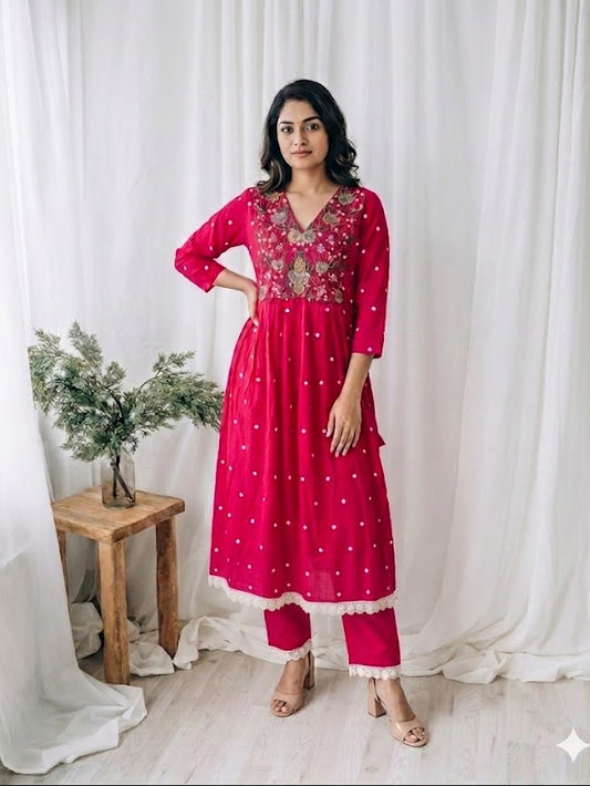 POLKA PETALS CO-ORD SET - 0010