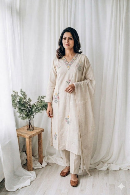 KHADI LILY KURTI SET-1565