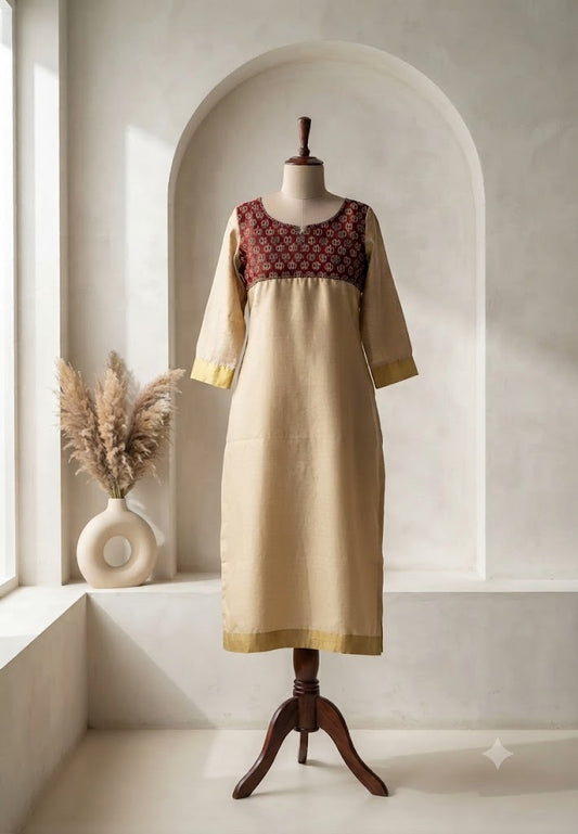 KASAVU YOKE KURTI-6134