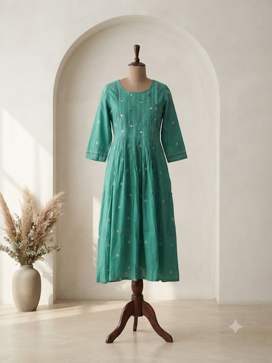 MIRA LOOM AQUA GREEN COORDSET-0085