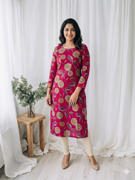 PINK THREAD KURTI-6025