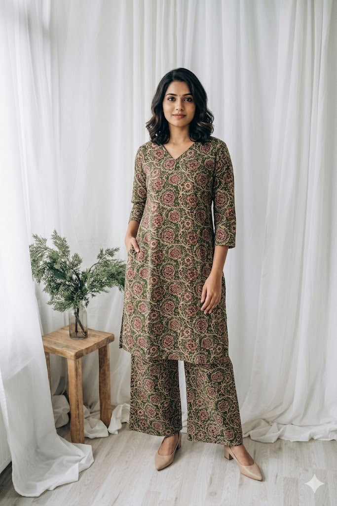 RANG GREEN COORDSET-0095