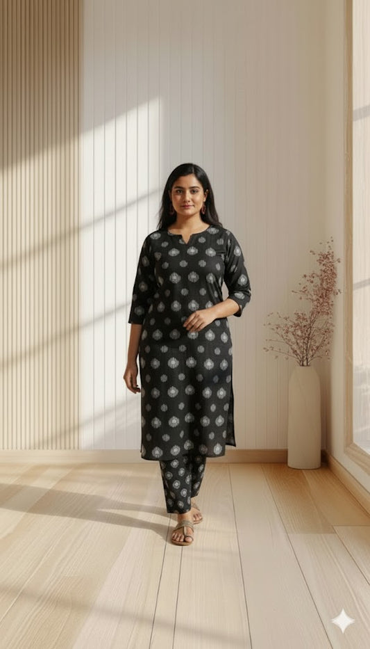 CLASSIC BLACK COORD SET-0055